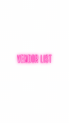 Vendor List